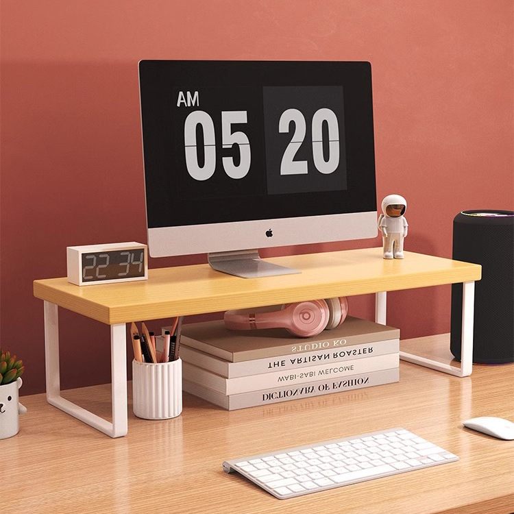 书架桌面置物架书桌上学生用架收纳现代抬高简约物办公室电脑储