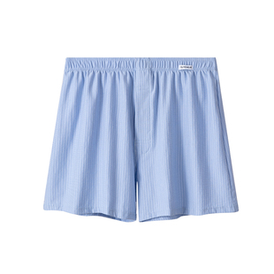 条纹阿罗裤纯棉宽松男士大码内裤平角裤男生家居休闲短裤睡裤