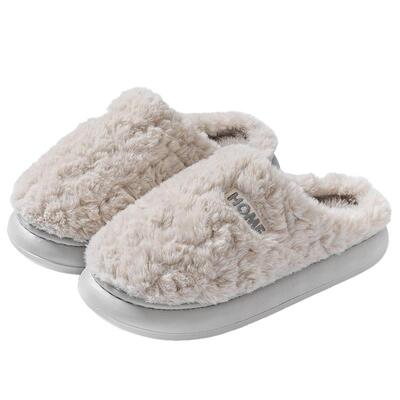 绒面厚底保暖拖鞋|302人收藏