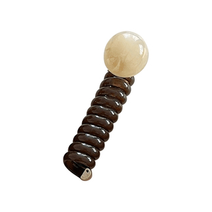 复古简约泡泡辫头绳女不勒发无扎痕电话线发圈扎马尾编发神器头饰