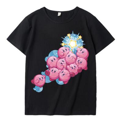 星之卡比兽t恤短袖可爱儿童装日系卡通印花亲子装潮ins学生上衣服