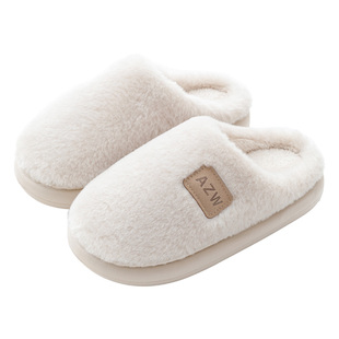 2025新款棉拖鞋女款室内家居秋冬季毛绒拖鞋女士家用厚底防滑情侣