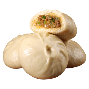 连福记黑猪肉小笼包儿童早餐半成品蒸品速冻石磨老面鲜肉包子早饭