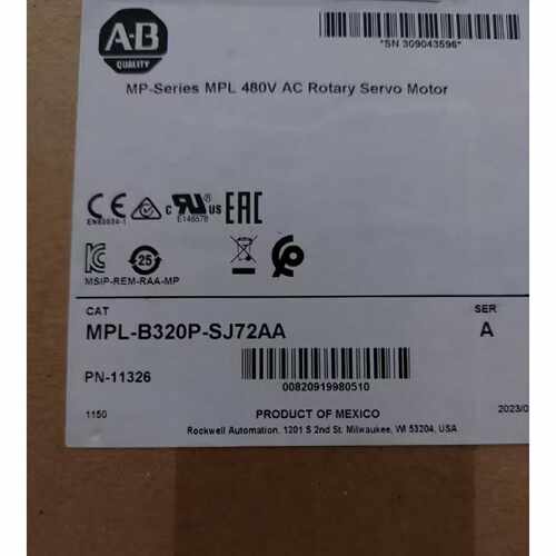 议价MPL-B4560F-MJ72AA MPL-A420P-HJ72AA全新原装伺服电机