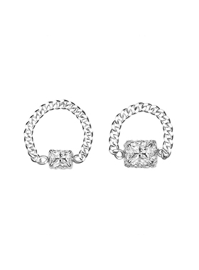 手工雕刻纯银链条戒指春夏新品