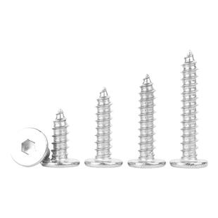 304不锈钢扁平头内六角自攻螺丝超薄头沉头自攻丝木螺丝钉M2-M8