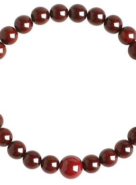 普陀山印度天然小叶紫檀朱砂手串