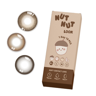 坚果力美瞳日抛成为富婆10片大直径扩瞳甜妹辣姐请入手