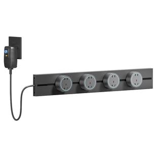 轨道插座漏电保护餐边柜带线厨房10a插头防触电16a防漏电保护电源