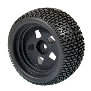 75mm大脚轮胎1:16大脚车胎94186小丁碎石胎皮尼龙轮毂16208加宽胎