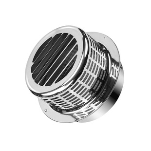 华旗不锈钢风帽柱形防雨帽外墙防风罩排气罩防虫罩排气扇通风口