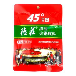 重庆德庄清油火锅底料高中辣52/45度300g/30袋商用整箱麻辣串串香