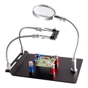 鹿仙子多功能焊台焊接工作台pcb主板维修夹子支架电路板固定夹具