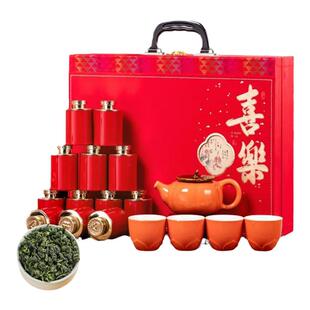 铁观音茶叶高档小罐礼盒装送精美茶具端午节日送礼送长辈亲戚