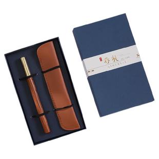 定制刻字实木质黑色签字笔商务办公高档礼盒金属木杆中性笔檀木木制圆珠笔私人订制礼品外纪念品学生送老师