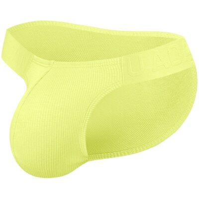 高叉内裤男运动健身提臀三角裤薄螺纹棉浮雕纹低腰短裤AD761