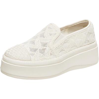 百思图夏季网面透气厚底渔夫鞋