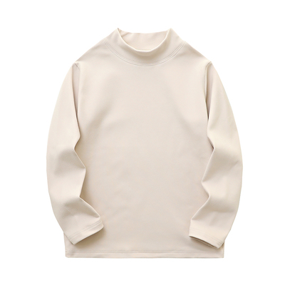 男童半高领德绒打底衫2025新款秋冬内搭儿童中领打底衣冬季一体绒