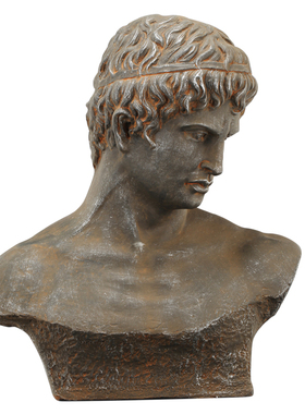 桌面半身雕塑像树脂装饰复古