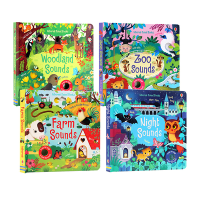 usborne触摸发声书4册英文原版