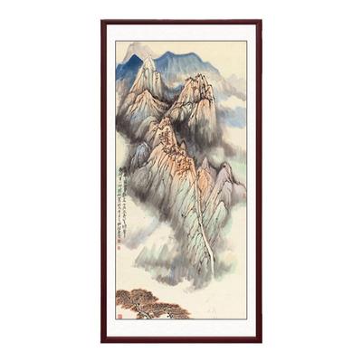 三山五岳挂画办公室玄关装饰画