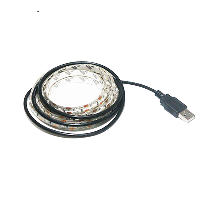 usb带开关电池盒led灯带5V防水5050/3528地摊灯条服装模型DIY灯带