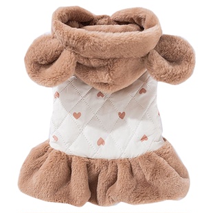 小狗狗衣服冬装2026新款裙子宠物比熊泰迪雪纳瑞小型犬猫咪秋冬季