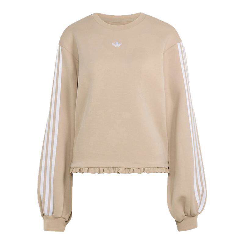 Adidas阿迪达斯三叶草女装2026秋新款PLEATED SP CREW卫衣LG4326