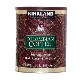 美国直邮 进口Kirkland柯克兰哥伦比亚滤泡式深度烘焙咖啡粉1360g