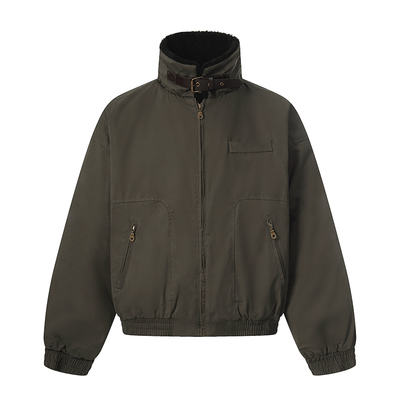 美式复古毛领设计感加厚保暖棉服