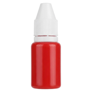 快干原子印油红色10ml/瓶原子印章专用印油印台印泥液体补充油财务公章盖章印油速干印迹持久清晰耐水印油