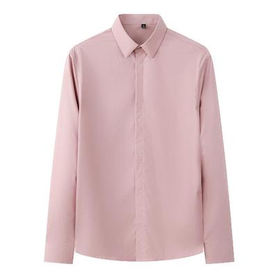 瑞莱夫方领长袖商务休闲衬衣衬衫