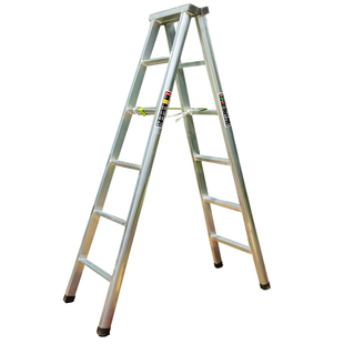 梯子家用折叠行走伸缩铁厚人字梯工程梯爬梯合梯可移动平台登高梯