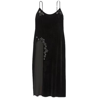 维密星星装饰丝绒睡裙