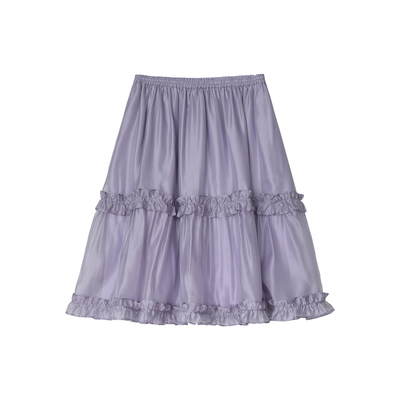 安妮森林法式复古珠光优雅半身裙