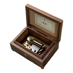 LOTS高端八音盒30音78音雷曼士木质定制音乐盒结婚生日礼物女生