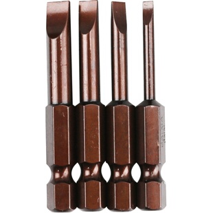 百马台湾S2钢一字批头 改锥电动螺丝刀风批头批咀电动起子头50mm