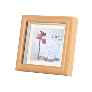 中空1.5cm相框方型迷你小相框摆台方4方6方8寸DIY标本框装裱