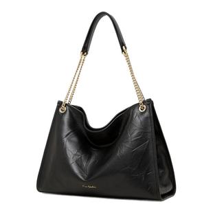 皮尔卡丹2025新款女包大容量潮流通勤休闲头层牛皮单肩手提托特包