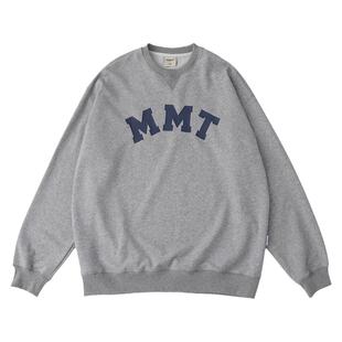 Mentmate 街头MMT日系通勤cityboy基础款LOGO印花圆领卫衣男秋冬