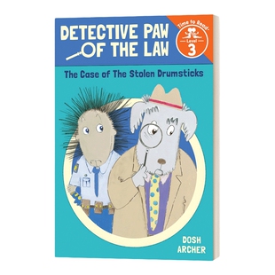 英文原版 Case of the Stolen Drumsticks Detective Paw of the Law Time to Read  Level 3 偷鸡腿案 英文版 进口英语原版书籍