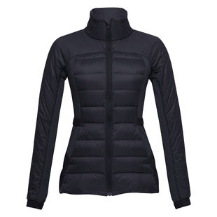 轻薄羽绒服女冬季中长款保暖修身显瘦户外跑步骑行鹅绒运动服外套