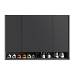 意式极简鞋柜烤漆家用门口玄关大容量收纳储物柜整装北欧简约柜子
