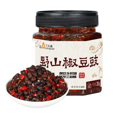 三知情正宗湖南野山椒风味豆豉酱