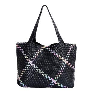 编织包大容量手提包欧美时尚名牌单肩购物袋休闲包2022秋冬款通勤