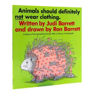 英文原版绘本 Animals Should Definiely Not Wear Clothing 动物绝不穿衣服 吴敏兰绘本 儿童英语启蒙认知绘本 早教益智 平装大开