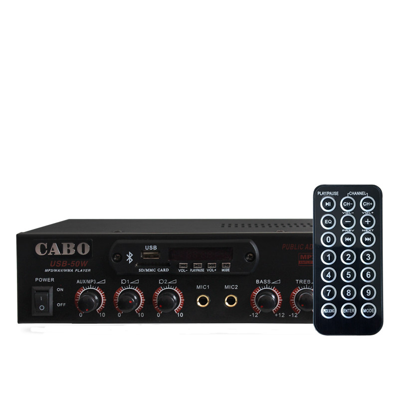 CABO/加宝 USB-50W/80W/120W店铺背景音乐公共广播功放U盘/蓝牙