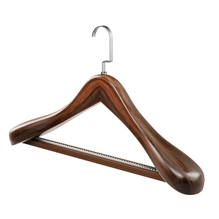 实木衣架家用宽肩无痕高级木质衣撑大衣西装服装店专用挂衣架定制
