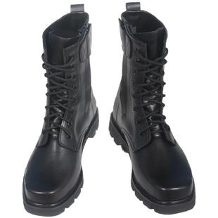 作战靴男户外高帮钢头钢底男靴子秋冬透气训练鞋保安鞋防水工装鞋