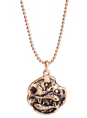 克拉十二星座雕刻不规则锁骨链